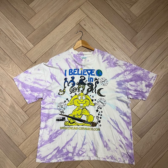 Online Ceramics Other - I Believe in Magic Purple Tie-Dye Tee